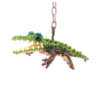 Beaded Alligator Keychain